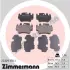 Комплект тормозных колодок, дисковый тормоз ZIMMERMANN 233291701 (фото 1)