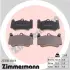 Комплект тормозных колодок, дисковый тормоз ZIMMERMANN 233301709 (фото 1)