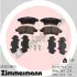 Комплект тормозных колодок, дисковый тормоз ZIMMERMANN 233331801 (фото 1)