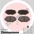 Комплект тормозных колодок, дисковый тормоз ZIMMERMANN 233541401 (фото 1)