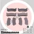 Комплект тормозных колодок, дисковый тормоз ZIMMERMANN 233871251 (фото 1)