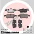 Комплект тормозных колодок, дисковый тормоз ZIMMERMANN 234821651 (фото 1)