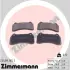 Комплект тормозных колодок, дисковый тормоз ZIMMERMANN 234891651 (фото 1)