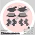 Комплект тормозных колодок, дисковый тормоз ZIMMERMANN 235171701 (фото 1)