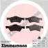 Комплект тормозных колодок, дисковый тормоз ZIMMERMANN 236401901 (фото 1)