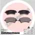 Комплект тормозных колодок, дисковый тормоз ZIMMERMANN 237661751 (фото 1)