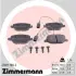 Комплект тормозных колодок, дисковый тормоз ZIMMERMANN 238111802 (фото 1)