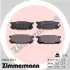 Комплект тормозных колодок, дисковый тормоз ZIMMERMANN 238761301 (фото 1)