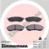 Комплект тормозных колодок, дисковый тормоз ZIMMERMANN 238791601 (фото 1)