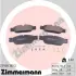 Комплект тормозных колодок, дисковый тормоз ZIMMERMANN 239081802 (фото 1)