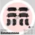 Комплект тормозных колодок, дисковый тормоз ZIMMERMANN 239671551 (фото 1)