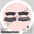 Комплект тормозных колодок, дисковый тормоз ZIMMERMANN 240041651 (фото 1)