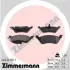 Комплект тормозных колодок, дисковый тормоз ZIMMERMANN 240361651 (фото 1)