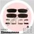 Комплект тормозных колодок, дисковый тормоз ZIMMERMANN 240581552 (фото 1)
