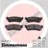Комплект тормозных колодок, дисковый тормоз ZIMMERMANN 240711451 (фото 1)