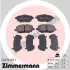 Комплект тормозных колодок, дисковый тормоз ZIMMERMANN 240731651 (фото 1)