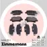 Комплект тормозных колодок, дисковый тормоз ZIMMERMANN 240861551 (фото 1)