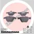Комплект тормозных колодок, дисковый тормоз ZIMMERMANN 241612001 (фото 1)