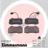 Комплект тормозных колодок, дисковый тормоз ZIMMERMANN 241621502 (фото 1)