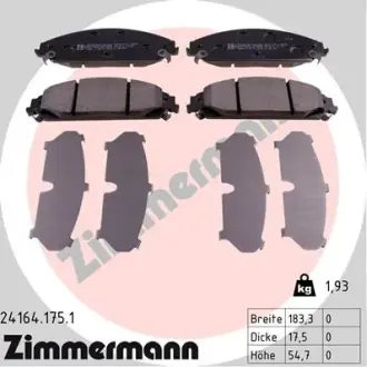 Переднi CHRYSLER 300 C 05- ZIMMERMANN 241641751