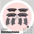 Комплект тормозных колодок, дисковый тормоз ZIMMERMANN 242401651 (фото 1)