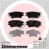 Комплект тормозных колодок, дисковый тормоз ZIMMERMANN 242771601 (фото 1)