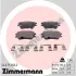 Комплект тормозных колодок, дисковый тормоз ZIMMERMANN 242771602 (фото 1)