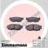 Комплект тормозных колодок, дисковый тормоз ZIMMERMANN 243171751 (фото 1)