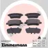 Комплект тормозных колодок, дисковый тормоз ZIMMERMANN 243481601 (фото 1)