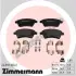 Комплект тормозных колодок, дисковый тормоз ZIMMERMANN 243911602 (фото 1)