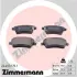 Комплект тормозных колодок, дисковый тормоз ZIMMERMANN 244031751 (фото 1)