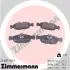 Комплект тормозных колодок, дисковый тормоз ZIMMERMANN 244871601 (фото 1)