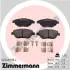 Комплект тормозных колодок, дисковый тормоз ZIMMERMANN 245491902 (фото 1)