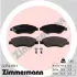 Комплект тормозных колодок, дисковый тормоз ZIMMERMANN 245501901 (фото 1)