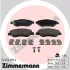 Комплект тормозных колодок, дисковый тормоз ZIMMERMANN 245501902 (фото 1)