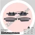 Комплект тормозных колодок, дисковый тормоз ZIMMERMANN 246231802 (фото 3)