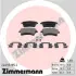 Комплект тормозных колодок, дисковый тормоз ZIMMERMANN 246931852 (фото 1)