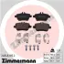 Комплект тормозных колодок, дисковый тормоз ZIMMERMANN 248481852 (фото 1)