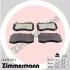Комплект тормозных колодок, дисковый тормоз ZIMMERMANN 249761751 (фото 1)