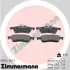 Комплект тормозных колодок, дисковый тормоз ZIMMERMANN 250541501 (фото 1)