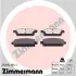 Комплект тормозных колодок, дисковый тормоз ZIMMERMANN 250961651 (фото 1)