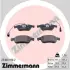 Комплект тормозных колодок, дисковый тормоз ZIMMERMANN 251801902 (фото 1)