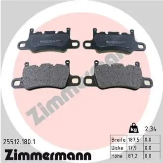 Задні Porsche 911 3.8 GT3-4.0 GT3 RS ZIMMERMANN 255121801