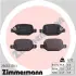 Комплект тормозных колодок, дисковый тормоз ZIMMERMANN 256521701 (фото 1)