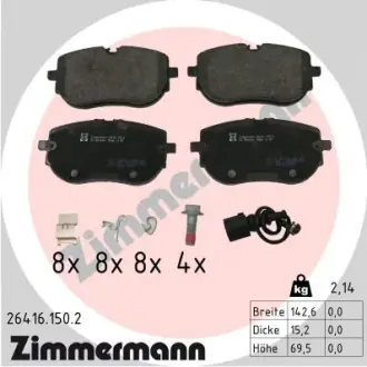 Передні VW Enyaq, ID4-ID7, Born, Audi Q4 2020- ZIMMERMANN 264161502