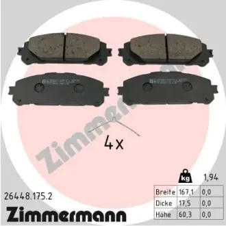 Передні Toyota Rav 4 V, NX II, Highlander 2020- ZIMMERMANN 264481752
