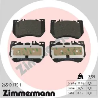 Передні Mercedes C-class 206 C180-C300 ZIMMERMANN 265191751