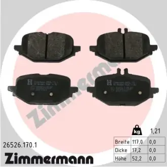 Задні Mercedes C-206 180-300d 21- ZIMMERMANN 265261701