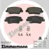 Колодки тормозные задние ZIMMERMANN 26543.155.2 (фото 1)