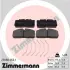 Комплект тормозных колодок, дисковый тормоз ZIMMERMANN 290882601 (фото 1)